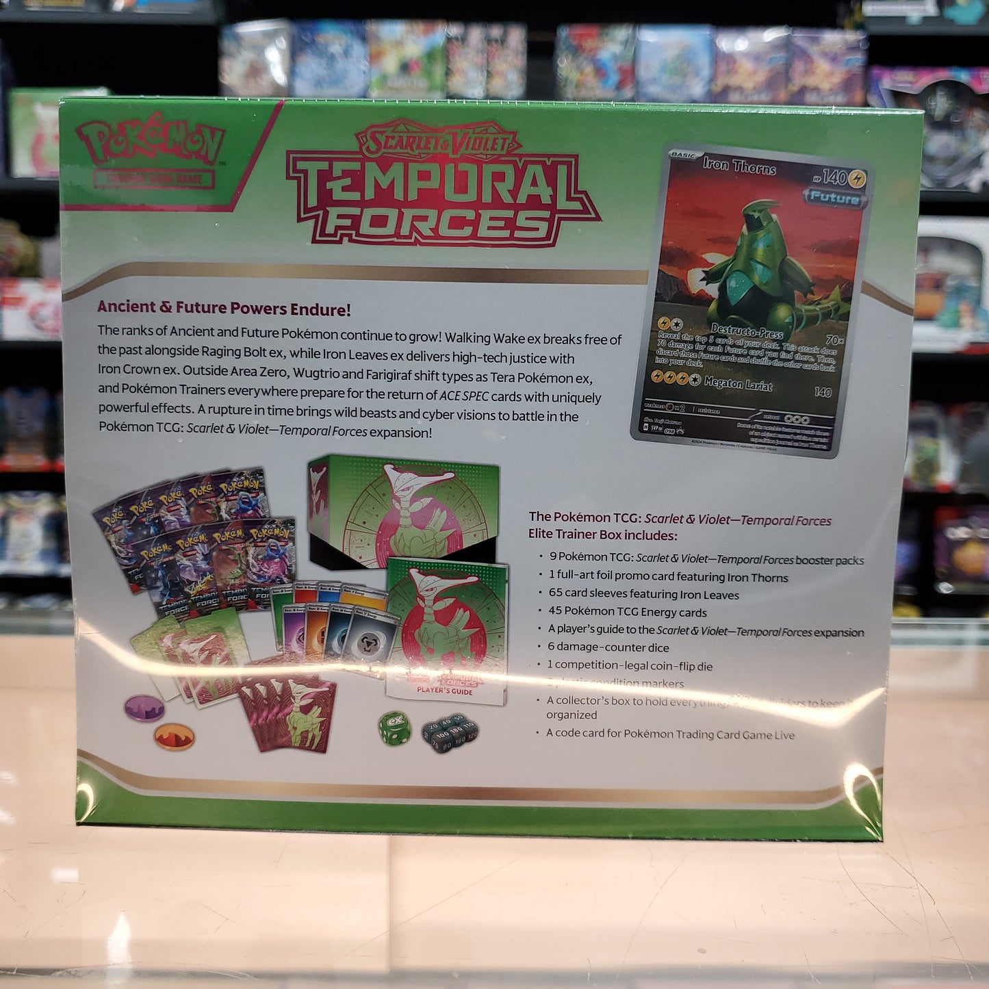 Scarlet & Violet: Temporal Forces - Elite Trainer Box (Iron Leaves)