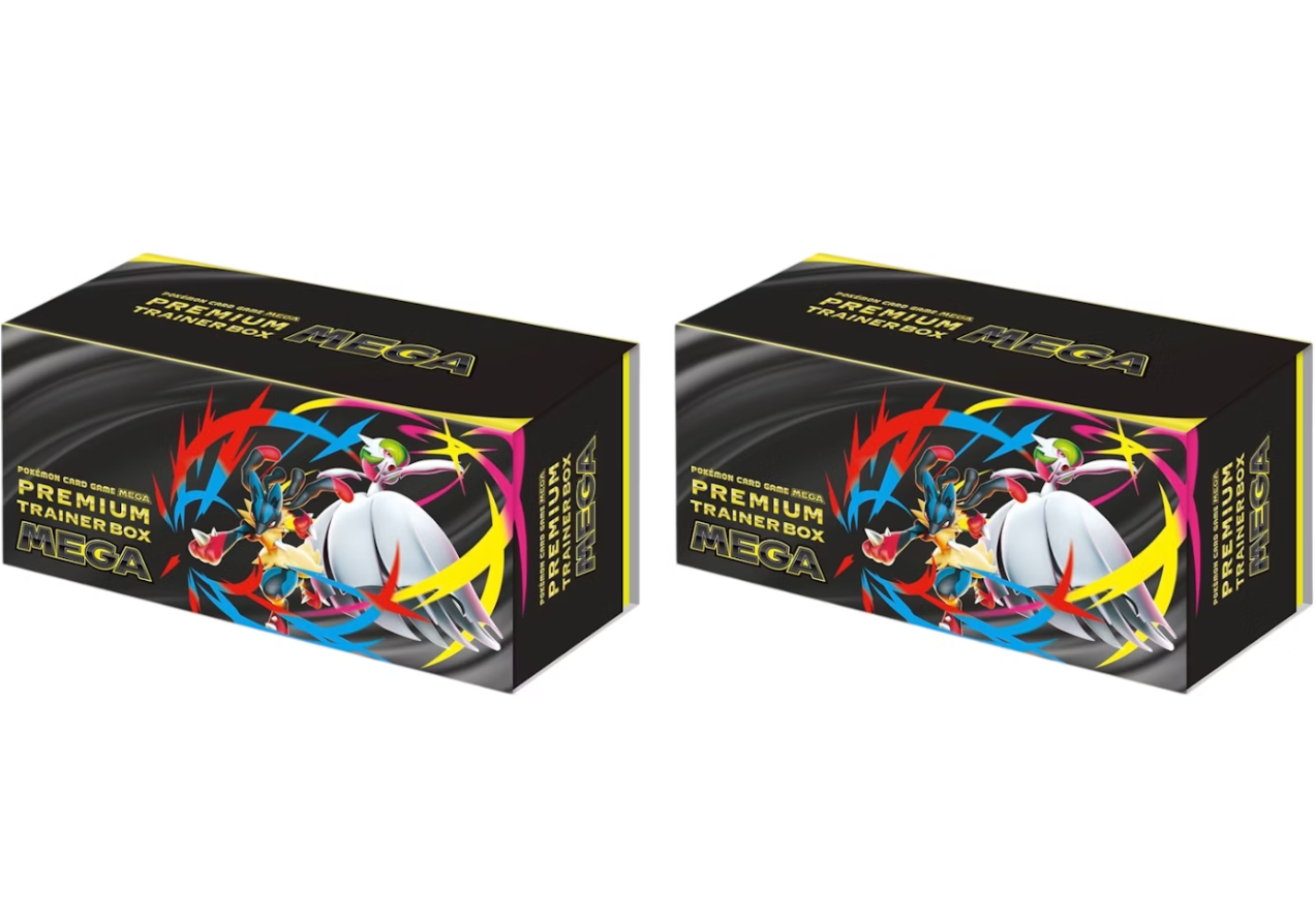 Mega Evolution Mega Brave & Mega Symphonia Premium Trainer Box 2x Lot