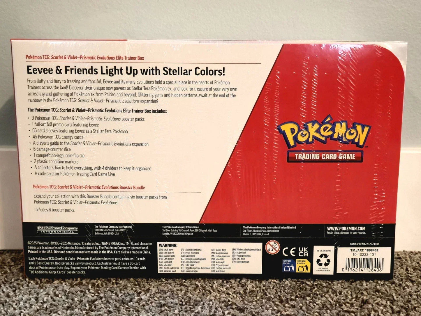 Scarlet & Violet Pristmatic Evolutions Elite Trainer Box + Booster Costco Bundle