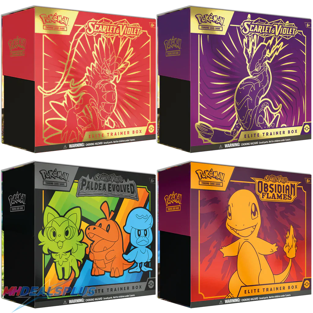 Scarlet & Violet Elite Trainer Box Bundle Set of 4