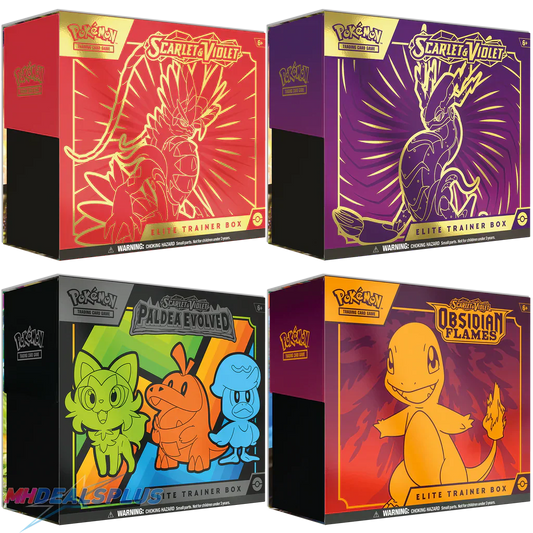 Scarlet & Violet Elite Trainer Box Bundle Set of 4